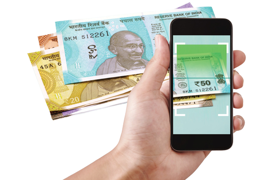 Visually impaired persons can now identify the denomination of a currency note.