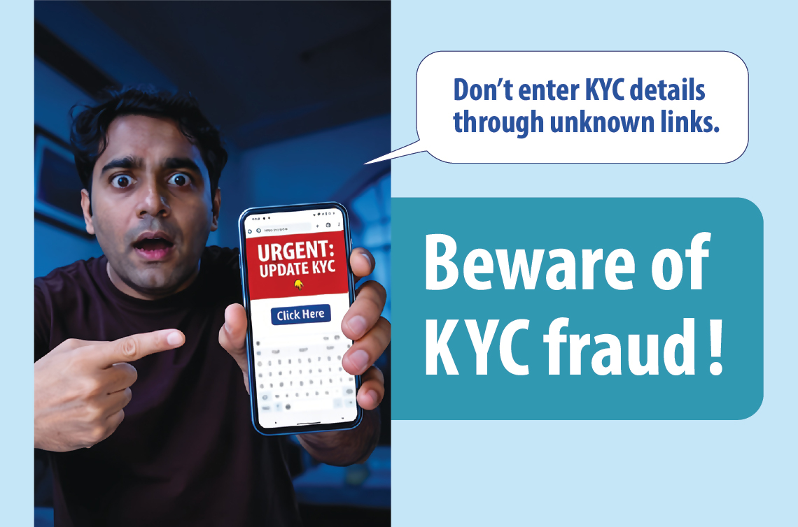 beware of KYC fraud banner